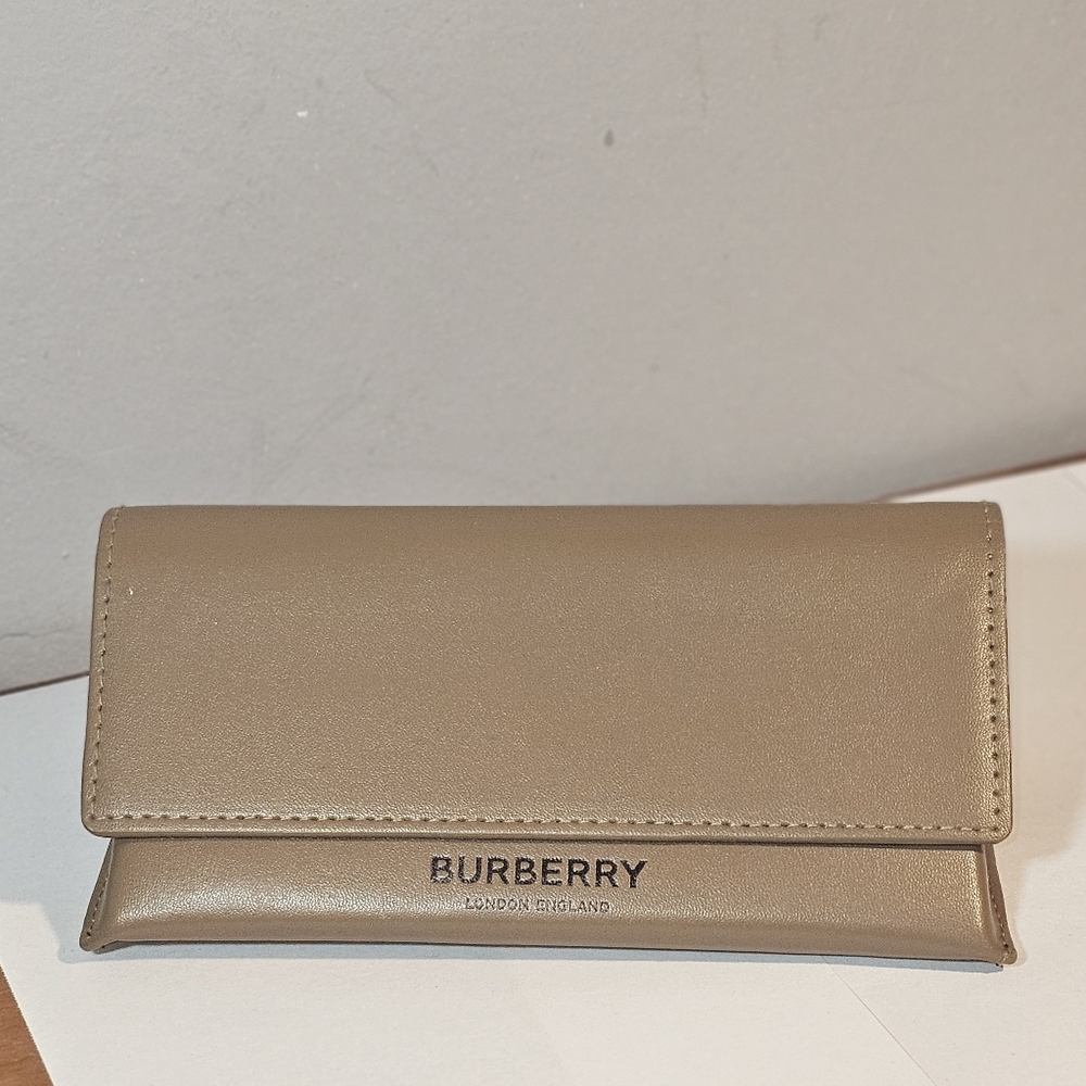 Burberry London England Leather Glasses Case.